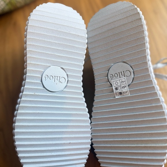 Chloe Silver Nama Stitch Walking Sneakers - Picture 4 of 7